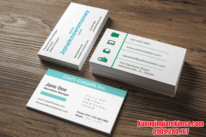 Những thông tin bạn cần lưu ý khi in name card