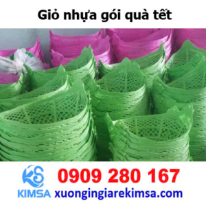 Giỏ nhựa gói quà tết