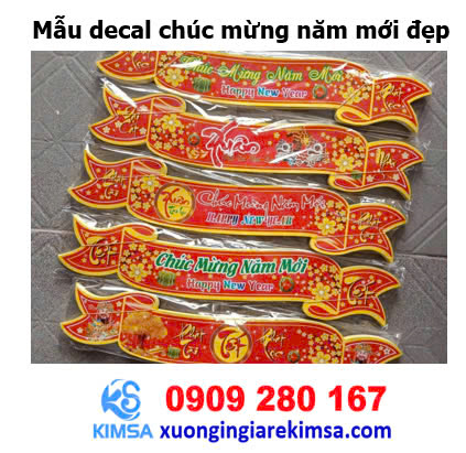 Tem decal chúc mừng năm mới