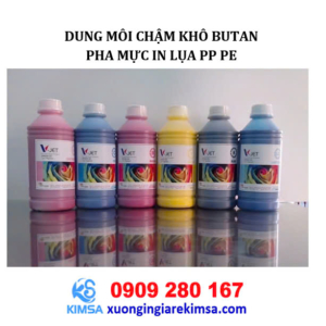 Dung môi chậm khô Bhutan pha mực in PP PE