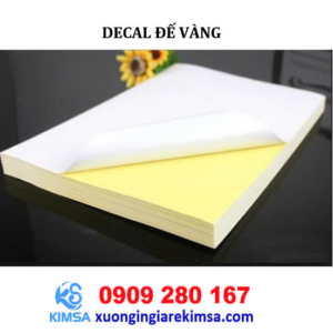 Decal đế vàng