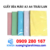Giấy bìa màu A3, A4 Thái Lan