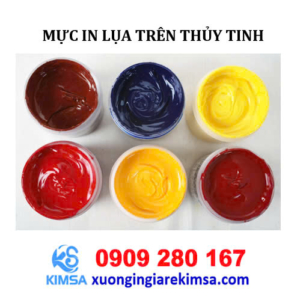 Mực in lụa trên thủy tinh