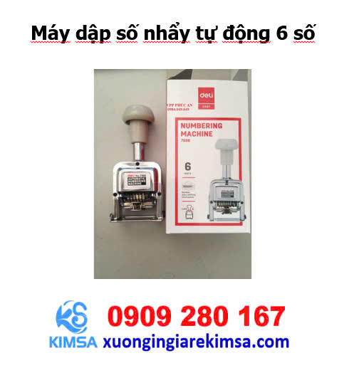 Máy dập số nhảy tự động 6 số