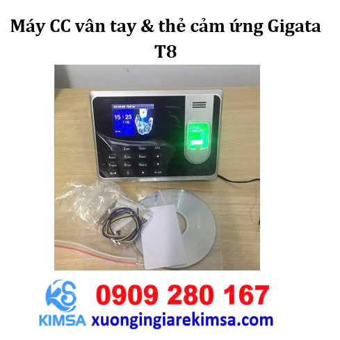 Máy CC vân tay & thẻ cảm ứng GIGATA T8